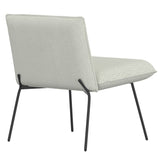 3. "Stylish Cream Boucle Fabric Gigi Accent Chair with Wooden Legs"