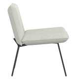 4. "Cream Boucle Fabric Gigi Accent Chair with Plush Cushions"