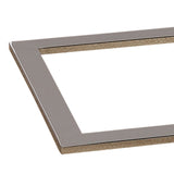 5. "Minimalistic chrome and black side table for small spaces"