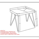 8. "Natural and Aged Gold Madox Accent Table - Elevate your interior with this elegant piece"