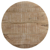 5. "Distressed Natural Accent Table - Adds rustic charm to your home decor"