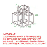 8. "Medium-sized silver accent table - Practical and stylish furniture solution"