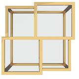 4. "Casini Accent Table in Gold - Contemporary Design with a Touch of Glam"