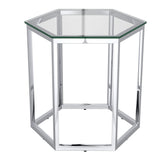 5. "Elegant silver accent table set - Complements a variety of interior design styles"