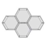 7. "Functional and stylish silver accent tables - Ideal for small spaces or as additional surface area"