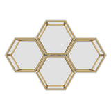 7. "Fleur 4pc Accent Table Set in Gold - Beautifully crafted furniture for modern interiors"