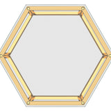 4. "Gold Fleur Accent Table with a touch of sophistication"