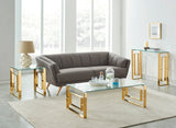 6. "Gold Eros Console/Desk - Enhance Your Décor with a Touch of Glamour"