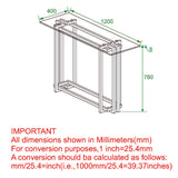 8. "Silver and Gold Florina Console Table - Ideal for Displaying Decorative Items"