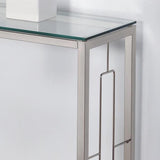 5. "Athena Console Table in Chrome - Versatile and functional furniture piece"