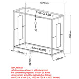8. "Athena Console Table in Chrome - Durable and high-quality construction"