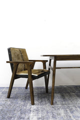 6. Rio Cool Armchair - Cool Brown, Leather/Goat Hair for a cozy reading nook