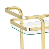 6. "Zedd Bar Cart in Polished Gold - Luxurious and Practical"
