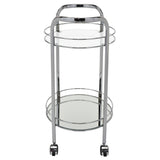 3. "Stylish Neema bar cart in Chrome - Perfect for entertaining"