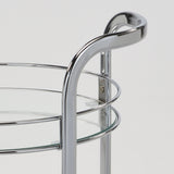 6. "Versatile Chrome bar cart - Neema collection for easy mobility"