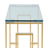 7. "Gold Eros Desk - Blend of functionality and aesthetics"
