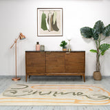 2. "Modern Allure 3 Door Sideboard with ample storage space"