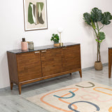 10. "Allure 3 Door Sideboard with chic metal handles"