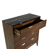 11. "Minimalistic Allure 4 Drawer Chest for modern aesthetics"