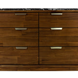 8. "Functional Allure 6 Drawer Dresser for easy organization"