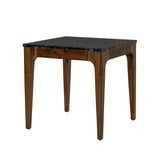 1. "Allure Side Table - Square in sleek black finish"