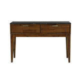 2. "Elegant Allure Console Table with mirrored accents"