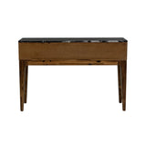 5. "Sturdy Allure Console Table with solid wood construction"