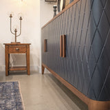 6. "Stylish Eden Sideboard with a beautiful walnut veneer and eye-catching details"