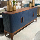 2. "Elegant Eden Sideboard with adjustable shelves and stylish metal handles"