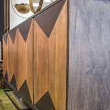 6. Illusion Sideboard with adjustable shelves for customizable storage