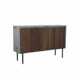 1. "Reclaimed 3 Door Sideboard with ample storage space"