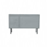 7. "Durable Reclaimed 3 Door Sideboard made from reclaimed wood"