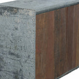 8. "Spacious Reclaimed 3 Door Sideboard for storing dinnerware"