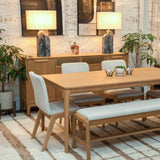 3. "Medium-sized image of Arizona Dining Chair - Oatmeal showcasing its modern aesthetic"