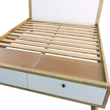 8. "Ava Queen Bed - Comfortable and supportive mattress foundation"