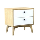 1. "Ava Nightstand with spacious storage drawers"