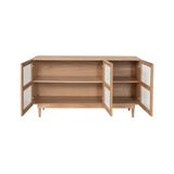 5. Handcrafted Cane Sideboard - Natural for a unique look