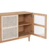 9. Durable Cane Sideboard - Natural for long-lasting use