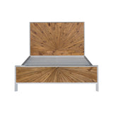 3. "Casablanca Queen Bed - Sturdy wooden frame with intricate detailing"