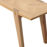 6. "Colton Small Dining Bench with Brass accents - a sleek and contemporary seating option"