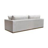 3. "Comfortable Anderson Sofa - Woven Linen with Plush Cushions"
