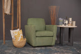 9. "Forrest Green Cooper Swivel Club Chair for a pop of color"
