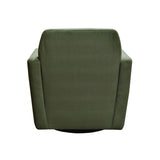 4. "Cooper Swivel Club Chair - Forrest Green with plush cushioning"