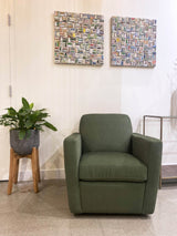10. "Cooper Swivel Club Chair - Forrest Green with easy assembly"