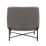 3. "Medium-sized Marbled Grey Cami Club Chair: Perfect blend of style and comfort"