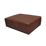 1. Sullivan Ottoman - Tobacco with plush cushioning and elegant design