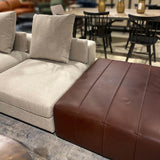 5. Sullivan Ottoman - Tobacco featuring a medium-sized design for versatile use