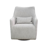 2. "Comfortable Kenneth Swivel Chair - Woven Linen for modern living spaces"