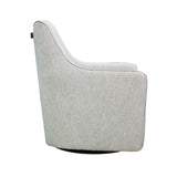 3. "Stylish Kenneth Swivel Chair - Woven Linen with durable construction"
