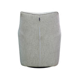 5. "Relaxing Kenneth Swivel Chair - Woven Linen with plush cushioning"